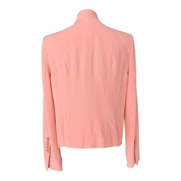 BCBGMAXAZRIA EUC Abree draped open-front jacket in Blush Size L - Picture 6 of 10